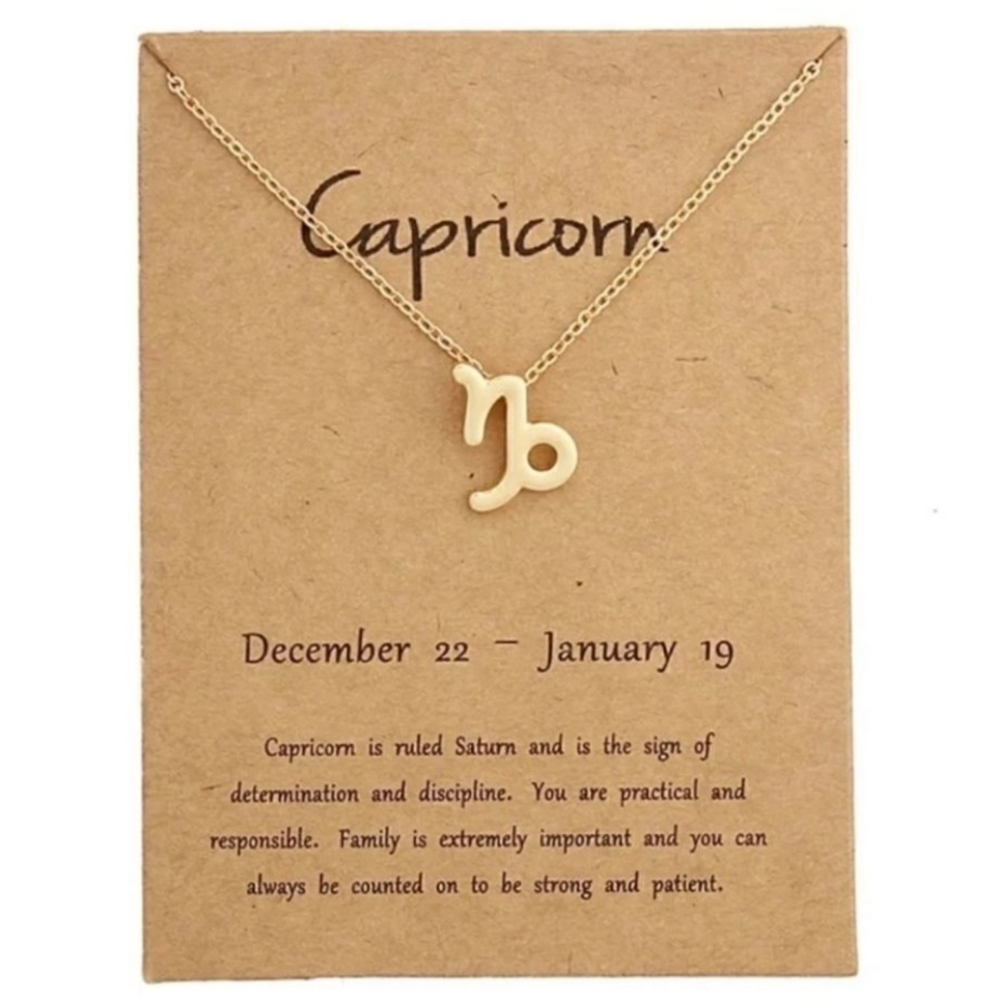 Gold Plated Zodiac Pendant Necklace - Picture 5 of 9